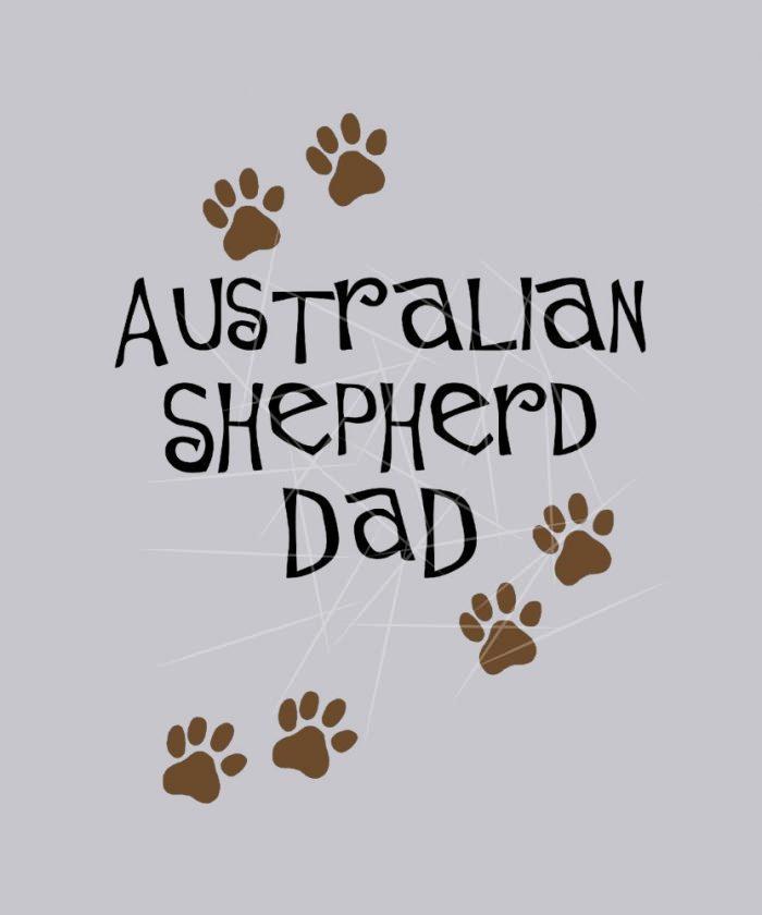 Australian Shepherd Dad PNG Free Download