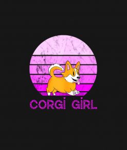 Corgi Girl Pembroke Welsh Corgi Dog Lover Retro Pe PNG Free Download