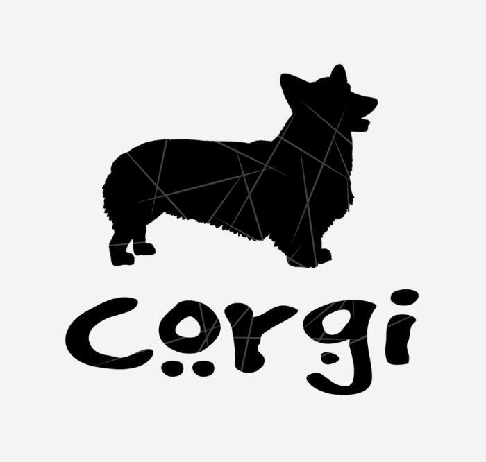 Corgi With Cool Text PNG Free Download