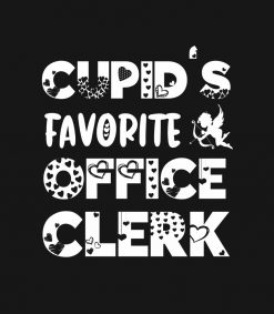 Cupids Favorite Office Clerk Funny Valentines Day SVG