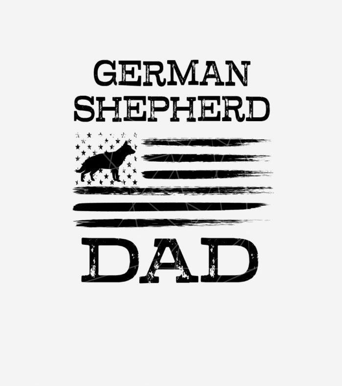 German Shepherd Dad Shirt GSD Mens Flag dog PNG Free Download