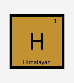H - Himalayan Cat Chemistry Periodic Table Element SVG