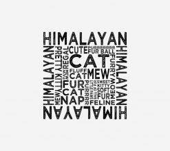 Himalayan Cat Typography SVG