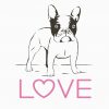 Love French Bulldog Puppy Dog PNG Free Download
