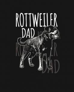 Mens Rottweiler Dad Best Cool Father of Rottweiler PNG Free Download