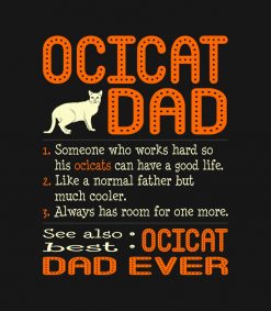 Ocicat Dad Like Normal Father Much Cooler SVG