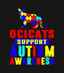 Ocicats Support Autism Awareness SVG