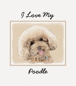 Poodle (Toy- Miniature) Painting Original Dog Art PNG Free Download