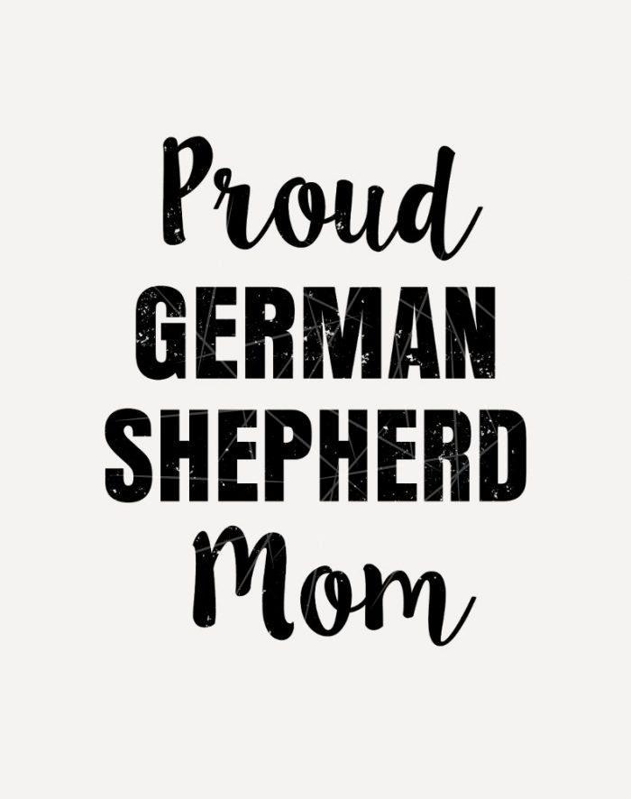 Proud German Shepherd Mom Dog Shirt PNG Free Download