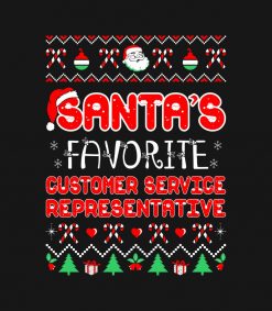 Santas Favorite Service Representative Christmas SVG