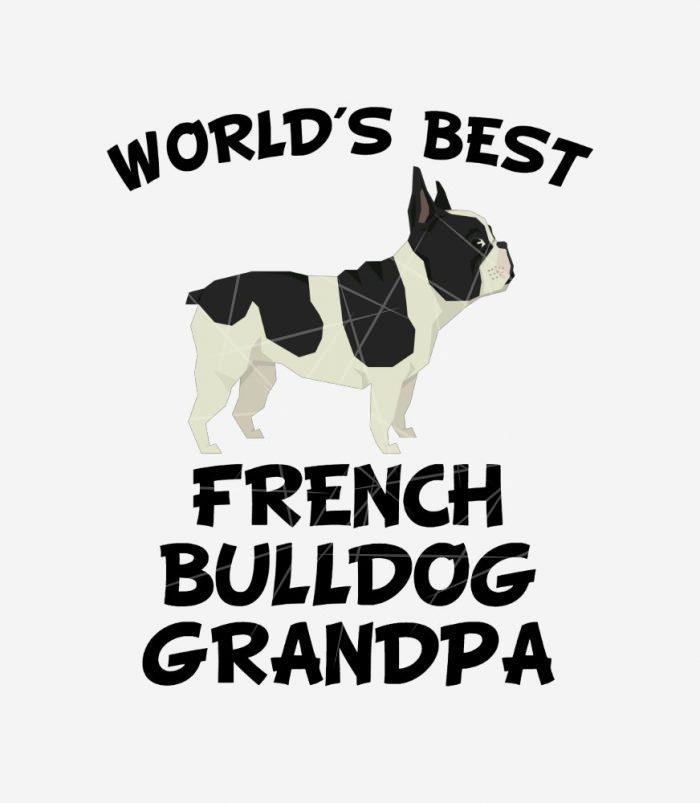 Worlds Best French Bulldog Grandpa PNG Free Download