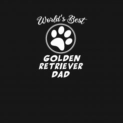 Worlds Best Paw Golden Retriever Dad PNG Free Download