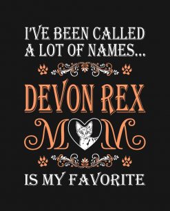 Devon Rex Cat Mom Is My Favorite Name Pets Lovers PNG Free Download
