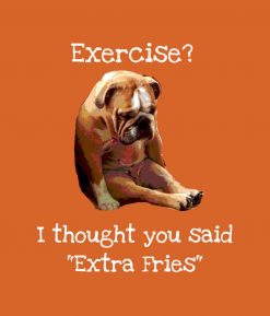 Excercise... Fries  Sad English Bulldog 2 PNG Free Download