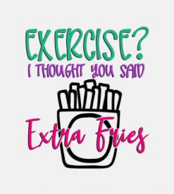 Exercise Extra Fries Womens PNG Free Download