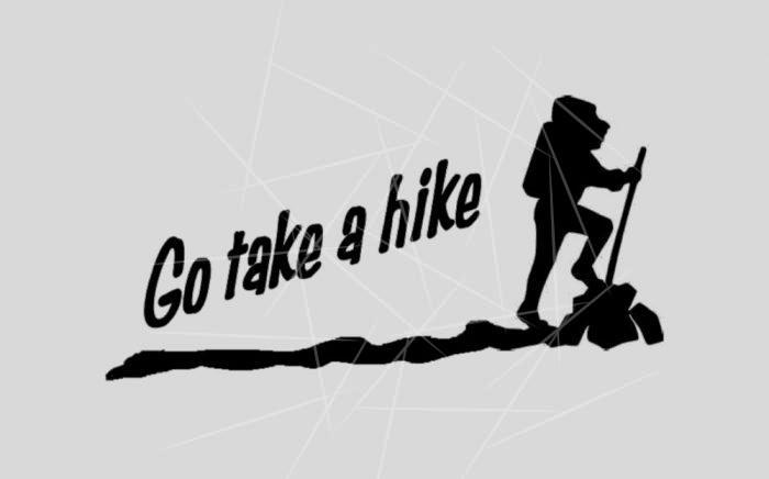Go take a hike PNG Free Download