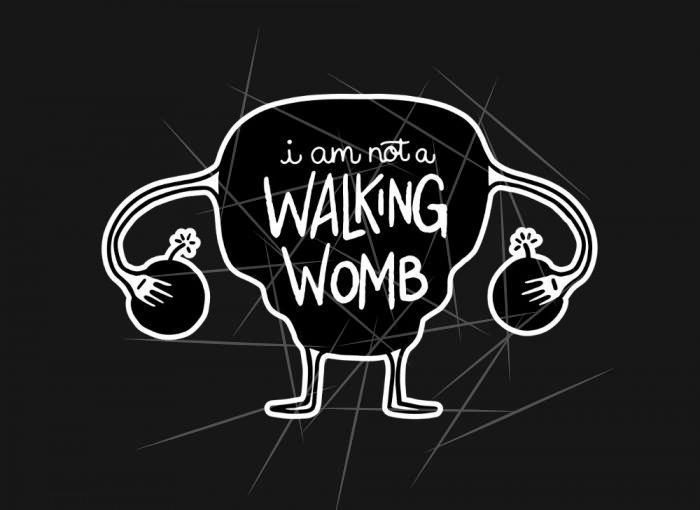 I Am Not A Walking Womb Unisex PNG Free Download
