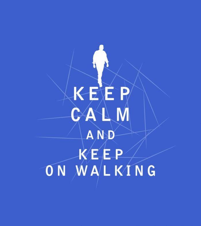 Keep Calm and Keep on Walking PNG Free Download