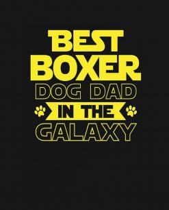 Mens Best Boxer Dad in the Galaxy PNG Free Download