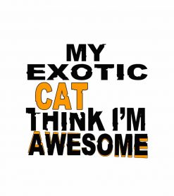 My Exotic Cat Think I Am Awesome Baby PNG Free Download