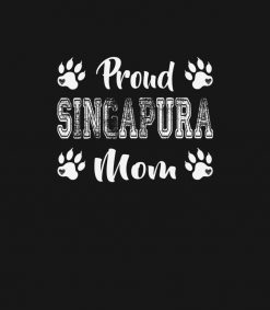Proud Singapura Cat Mom Paw lovers gifts Family Fr PNG Free Download