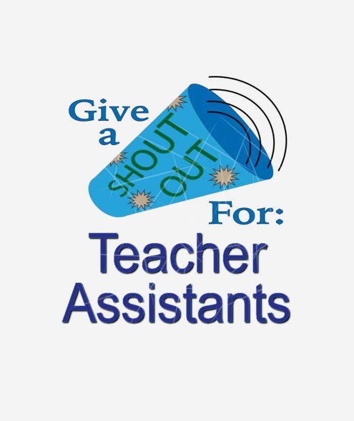 Shout Out for Teacher Assistants PNG Free Download