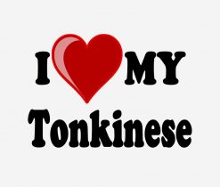 I Love (Heart) My Tonkinese Cat PNG Free Download