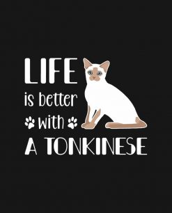 Life Is Better With A Tonkinese Cat PNG Free Download