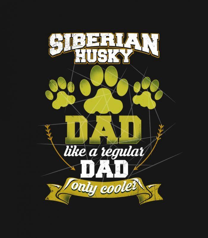 Siberian Husky Dad Only Cooler PNG Free Download