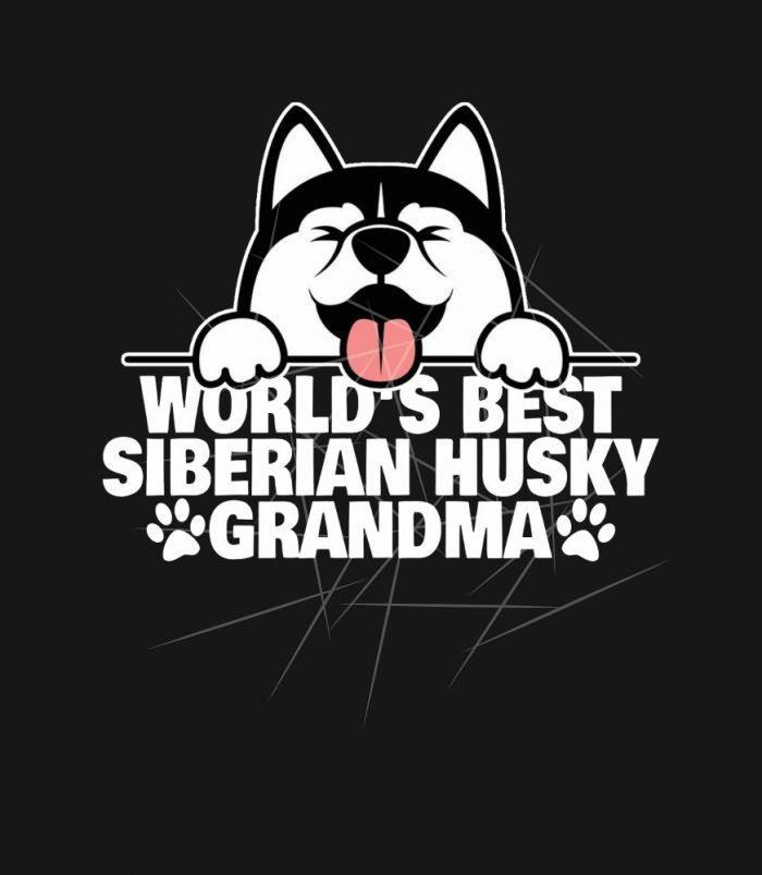 Siberian Husky Grandma Dog Granddog Shirt PNG Free Download