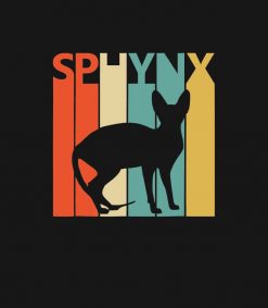 Vintage Sphynx Cat - Cat Owner T Gift PNG Free Download