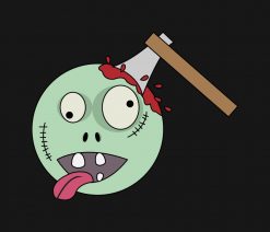 Axe in the Head Zombie PNG Free Download