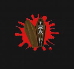 Bones in a Coffin: Halloween: Black PNG Free Download