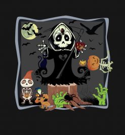 Fun Halloween Grim Reaper Zombies Pumpkin Skeleton PNG Free Download