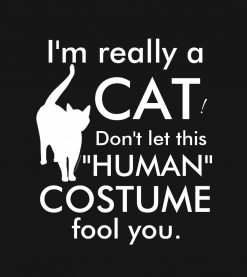 Funny Cat Costume- Halloween Women's PNG Free Download