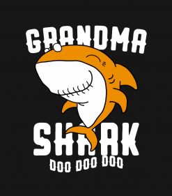 Grandma Shark Mommy Birthday Halloween Christmas PNG Free Download