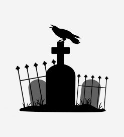 Graveyard Crow PNG Free Download