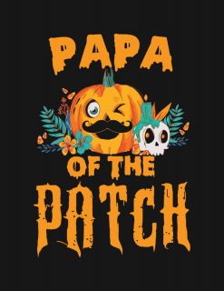 Halloween Papa Of The Patch Pumpkin PNG Free Download