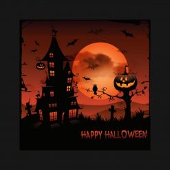 Halloween graveyard scenes pumpkin bats moon PNG Free Download