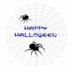 Happy Halloween Spider Pin Button PNG Free Download