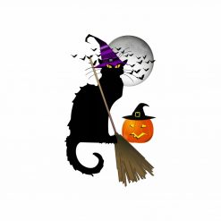 Le Chat Noir - Halloween Witch Cat PNG Free Download