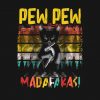 Pew Pew Madafakas Black Cat VIntage Png Design PNG Free Download