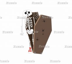 Skeleton and Coffin Halloween Design PNG Free Download