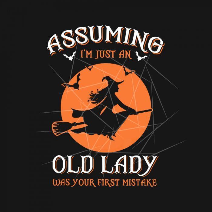 Witch Assuming I'm just an Old Lady PNG Free Download