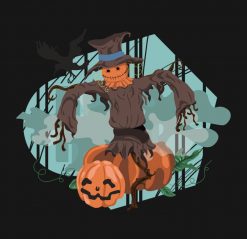 awesome Halloween scarecrow PNG Free Download