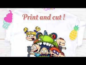 DIY Custom Print T-Shirts/ How to print and cut/ Cricut Maker