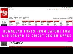 EASY Download Fonts from Dafont and Upload to Cricut Design Space | Mac